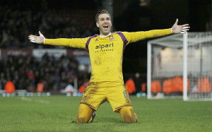 A double save from Adrian saved the Irons