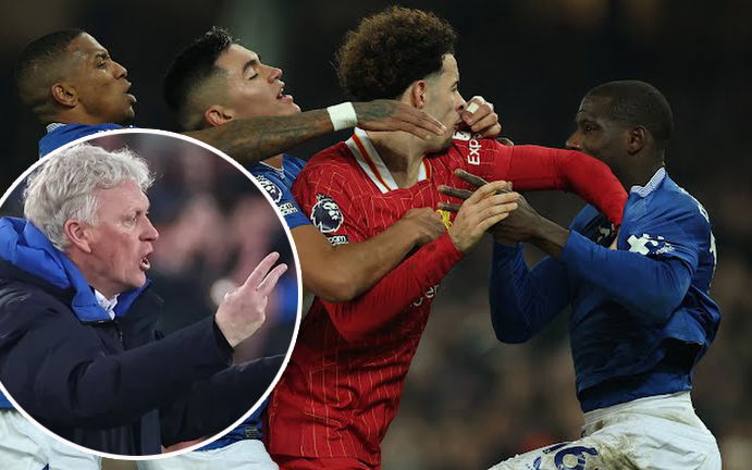 Image for David Moyes Toffee’s Leapfrog Hammers in Brawl-Derby