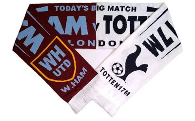 Image for Hammers ban half and half scarves