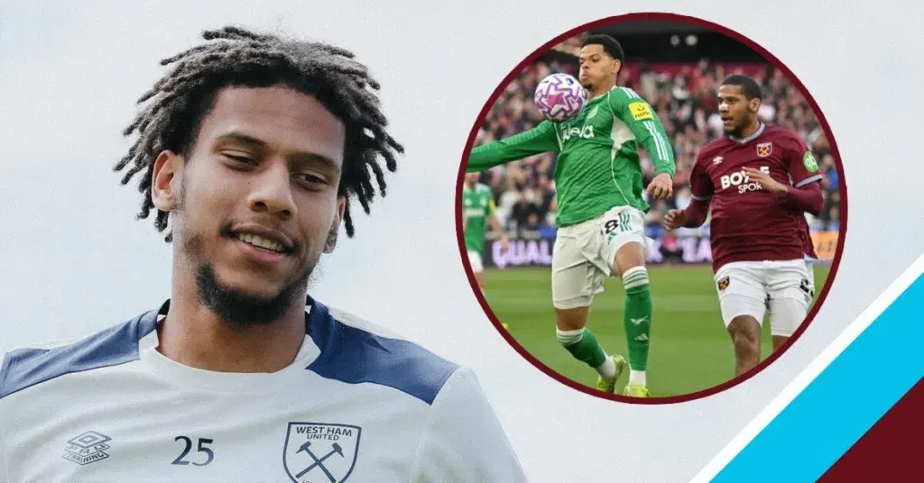 Jean Clair Todibo makes a tackle