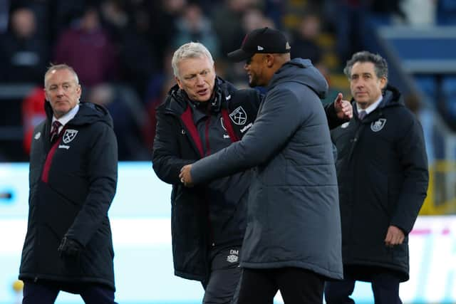 Vincent Kompany-David Moyes-West Ham manager