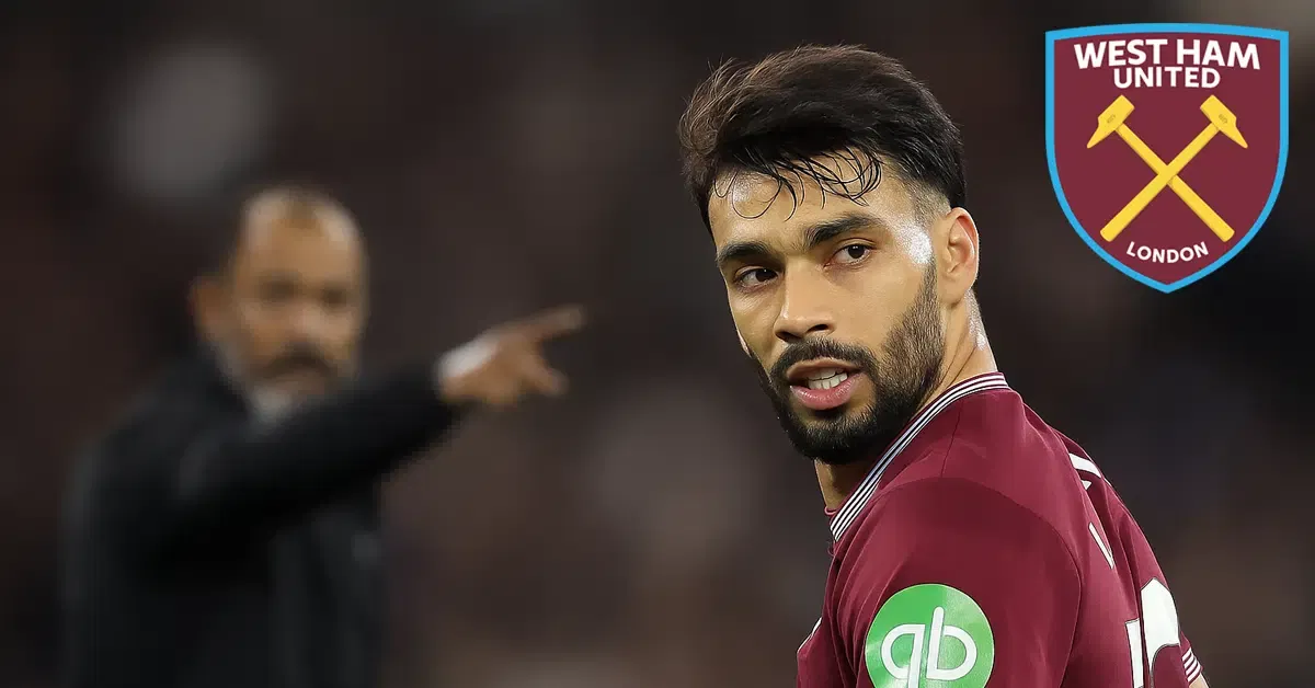 Nuno Espirito Santo points at Lucas Paqueta