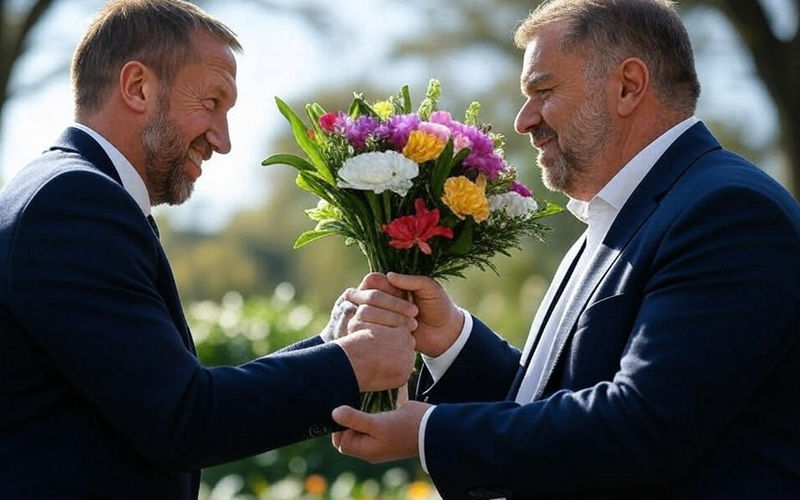 Image for “I Hope They Win” | Potter’s Porkies as West Ham Boss Schmoozes Big Ange