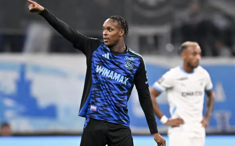 Image for West Ham’s challenge | Strasbourg striker Emanuel Emegha