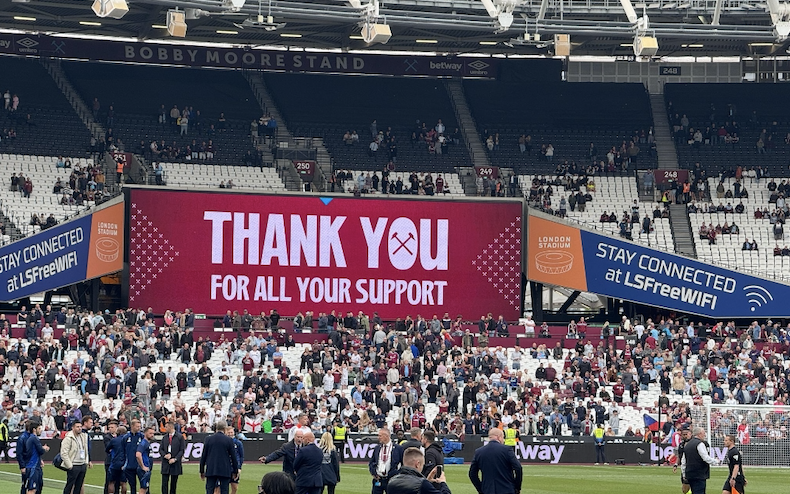 Image for West Ham 1 – 2 Nottingham Forest | Photo shows what fans think of this season