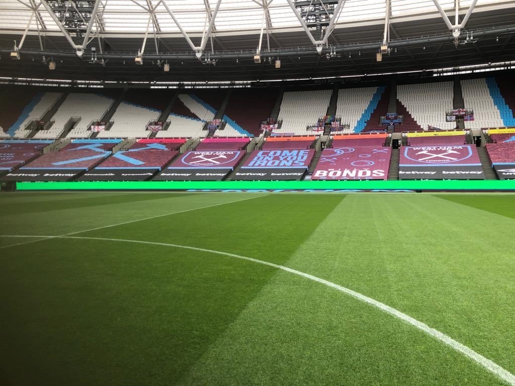 West Ham's goal from London Stadium - Bobby Moore Stand block 152 