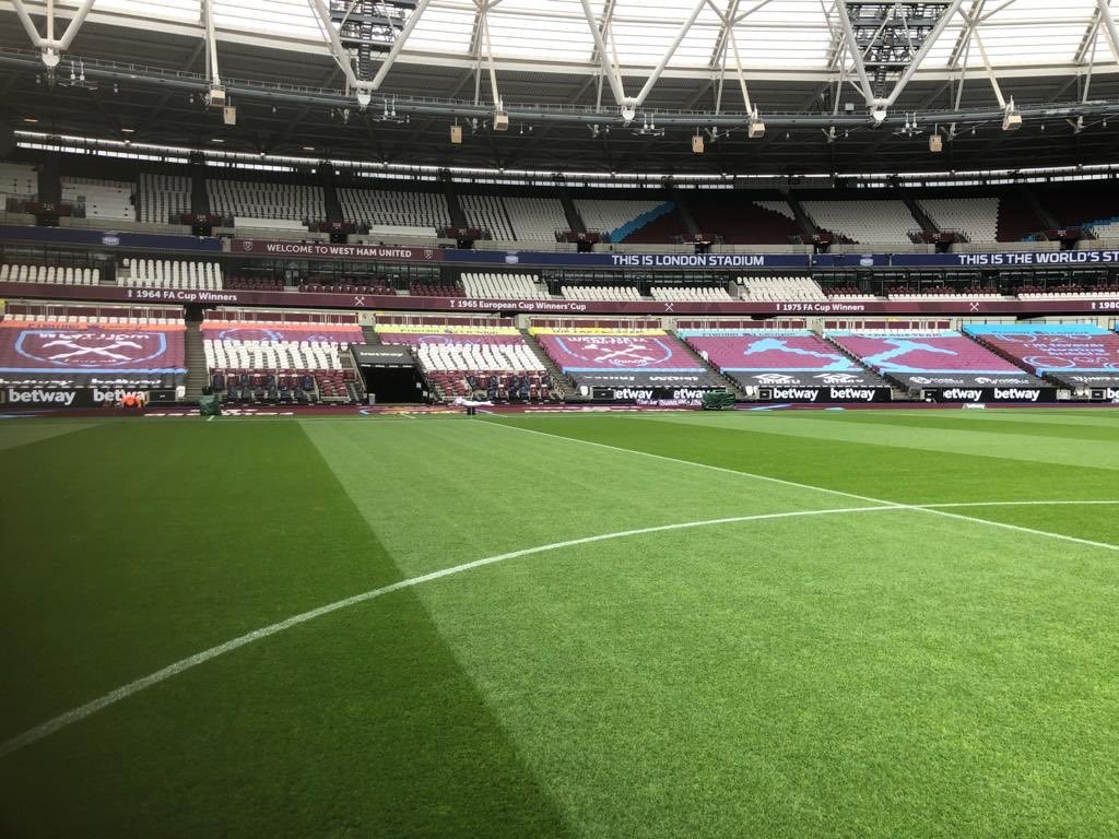 West Ham's goal from London Stadium - Bobby Moore Stand block 152 