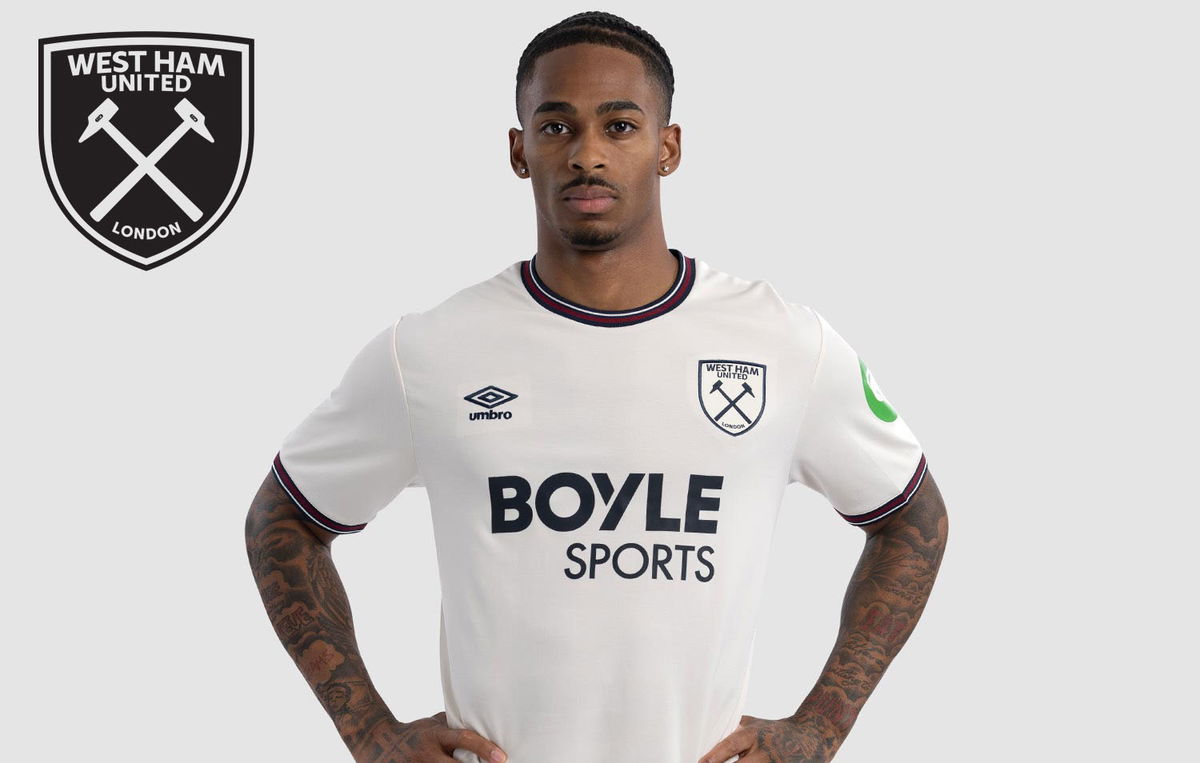West Ham United SUMMERVILLE 7番シャツ 2024-25 West Ham Match Worn Home Shirt Summerville #7