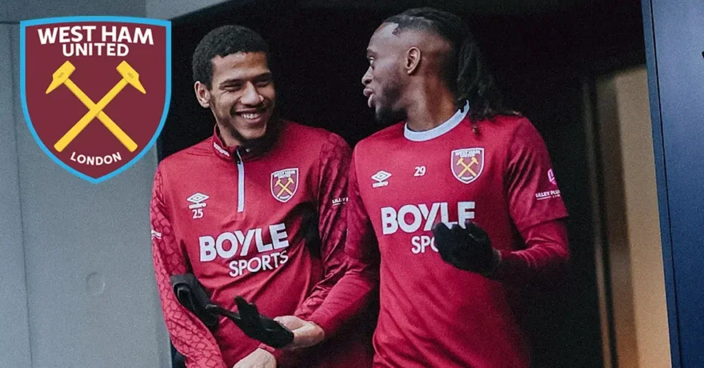 Todibo talks to Arron Wan Bissaka