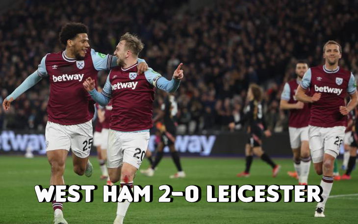 Image for Second Gear West Ham Cruise Past Woeful Leicester