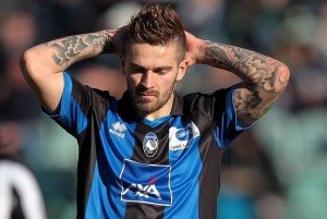 SIENA, ITALY - MARCH 03: Marko Livaja of Atalanta BC reacts during the Serie A match between AC Siena and Atalanta BC at Stadio Artemio Franchi on March 3, 2013 in Siena, Italy.  (Photo by Gabriele Maltinti/Getty Images)