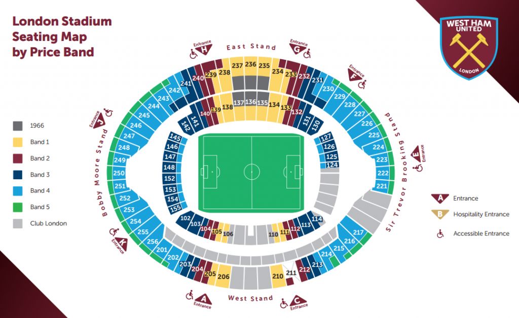 Hammers publish London Stadium seating plan West Ham News