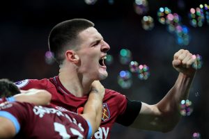 West Ham midfielder Declan Rice had his every move monitored by Claret & Hugh