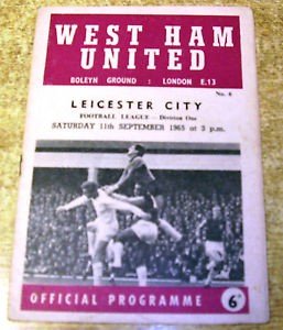 The programme for the game against the Foxes which we lost 2-5