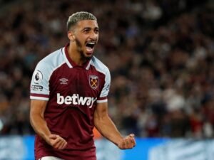 Said Benrahma scored for West Ham against Manchester United at the London Stadium. 